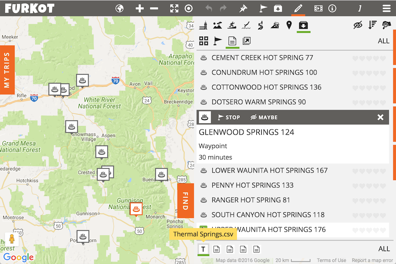 furkot road trip planner